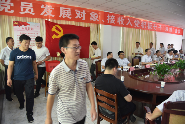 公司黨委召開黨員發(fā)展對(duì)象、接受入黨分子 “雙推”會(huì)議